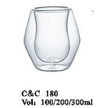 Drink Glass Gift Set Clear Glass Beverage Cup Without Handle in Color Box Packing